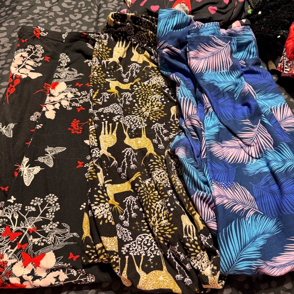 9 Colorful Patterned Leggings Set